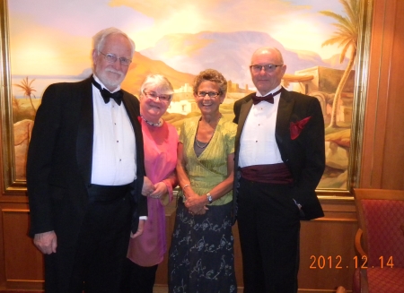 Tony, Heather, Mary, Werner in formal attire